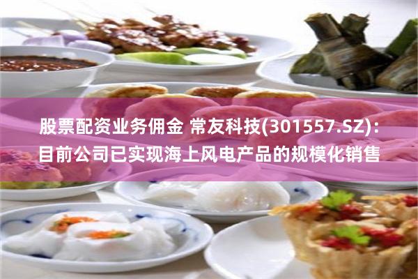 股票配资业务佣金 常友科技(301557.SZ)：目前公司已实现海上风电产品的规模化销售