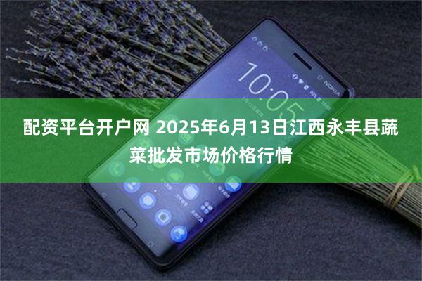 配资平台开户网 2025年6月13日江西永丰县蔬菜批发市场价格行情