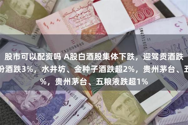 股市可以配资吗 A股白酒股集体下跌，迎驾贡酒跌超4%，山西汾酒跌3%，水井坊、金种子酒跌超2%，贵州茅台、五粮液跌超1%