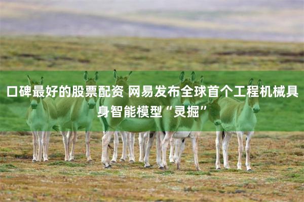 口碑最好的股票配资 网易发布全球首个工程机械具身智能模型“灵掘”